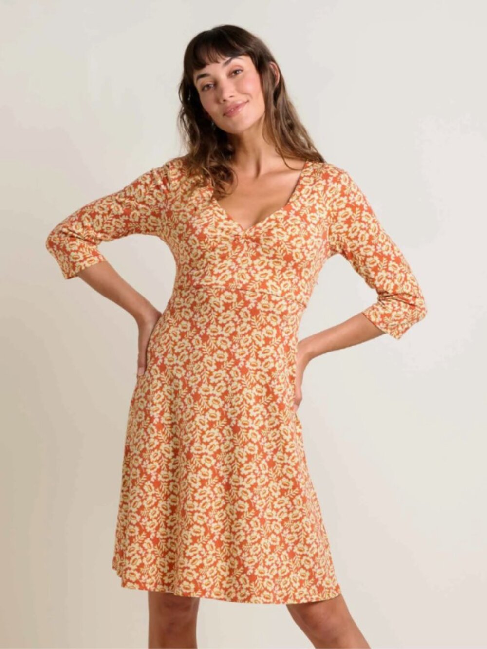 TOAD&CO Women's Rosalinda Dress in Gourd Ikat Print Size Small